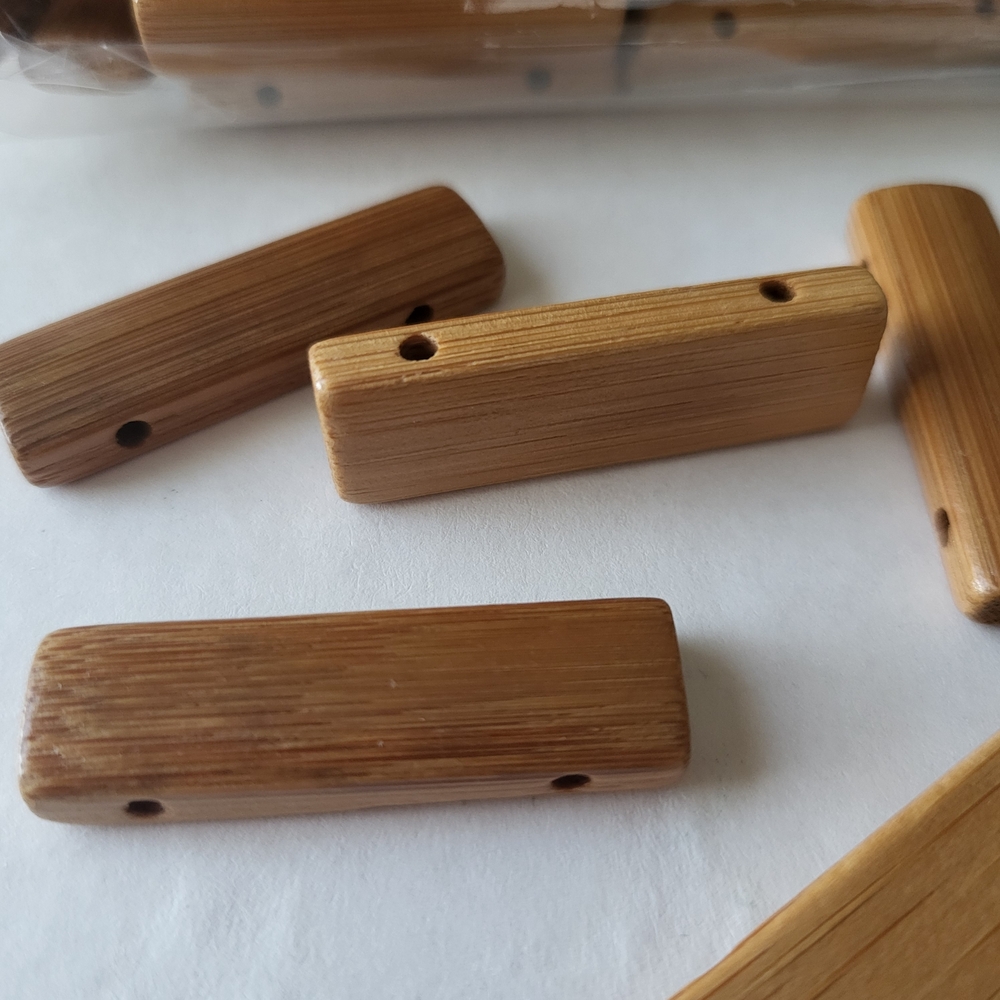 Bamboo Wood Craft Beads
